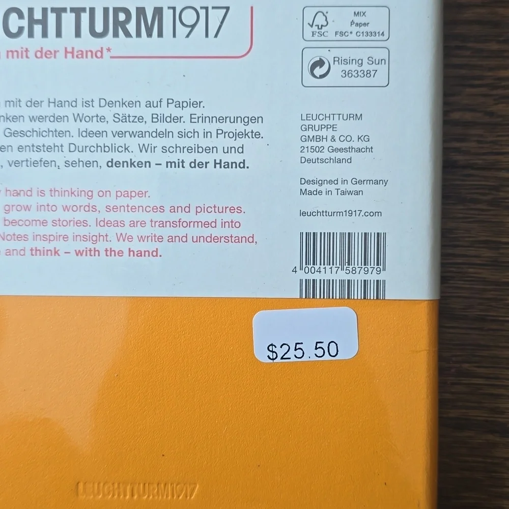 ❤️BUY 5 GET 3 FREE  Leuchtturm1917 Notebook Medium (A5), Hardcover, Lobster